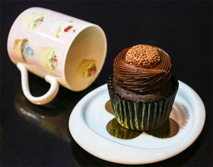 Cupcake de chocolate belga
